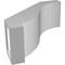 Ekena Millwork 5-in. W x 12-in. D x 12-in. H Baker Architectural Grade PVC Knee Brace BRCP05X12X12BKR - alternate 3